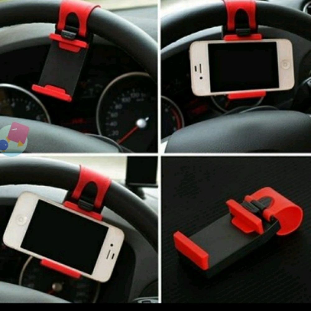 Car Steering Wheel Phone Socket Holder